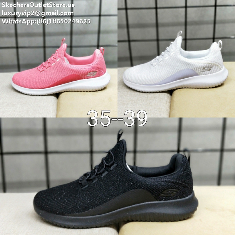 Skechers 2019SS 12830 Women Shoes Black/White/Pink 35-39